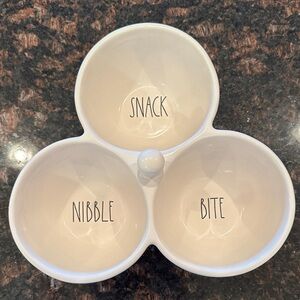 Rae Dunn Snack/Dip Tray, never used
